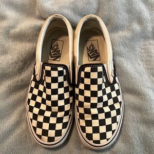 Checkered Vans shoes
